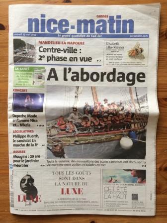 Nice - Matin Newspaper 13.05.17 (1).JPG